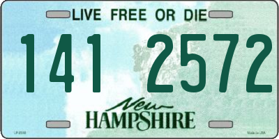 NH license plate 1412572
