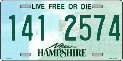 NH license plate 1412574