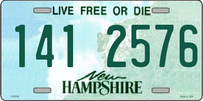 NH license plate 1412576