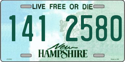 NH license plate 1412580