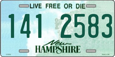 NH license plate 1412583