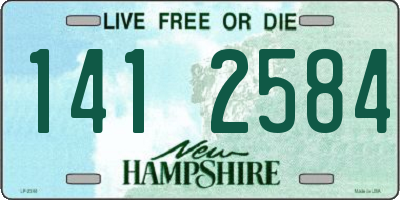 NH license plate 1412584