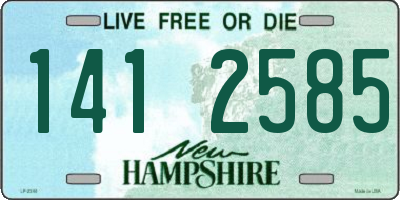NH license plate 1412585