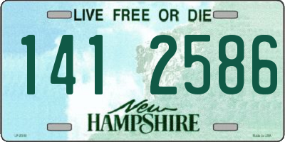 NH license plate 1412586