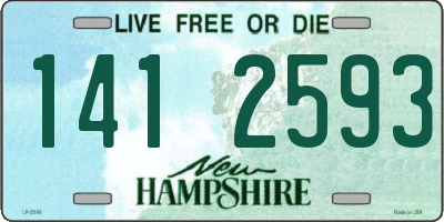 NH license plate 1412593