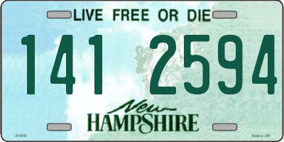 NH license plate 1412594