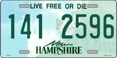 NH license plate 1412596