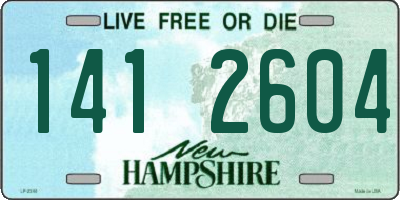 NH license plate 1412604