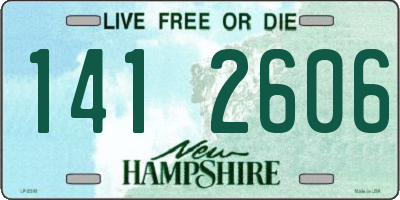 NH license plate 1412606