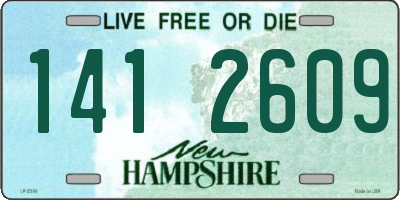 NH license plate 1412609