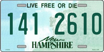 NH license plate 1412610