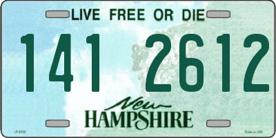 NH license plate 1412612