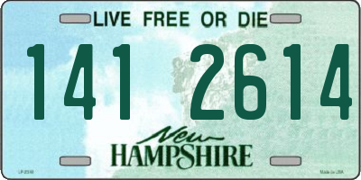 NH license plate 1412614