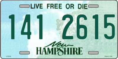 NH license plate 1412615