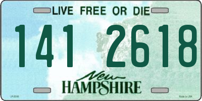 NH license plate 1412618