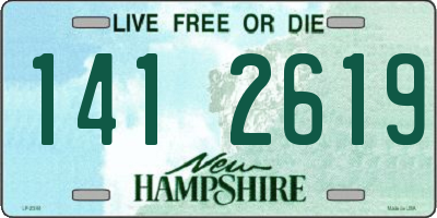 NH license plate 1412619
