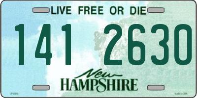 NH license plate 1412630