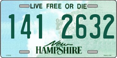 NH license plate 1412632
