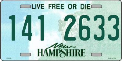 NH license plate 1412633