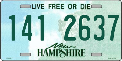 NH license plate 1412637