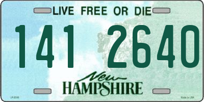 NH license plate 1412640