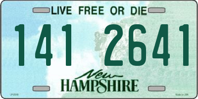 NH license plate 1412641