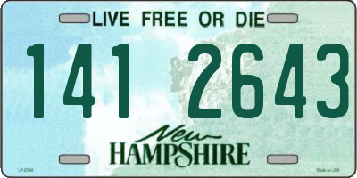 NH license plate 1412643