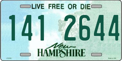 NH license plate 1412644