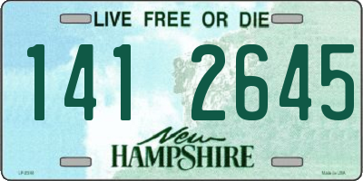 NH license plate 1412645