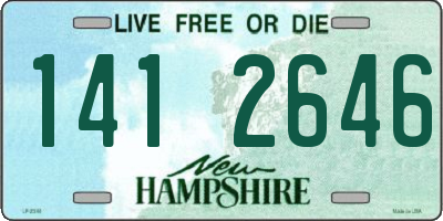 NH license plate 1412646