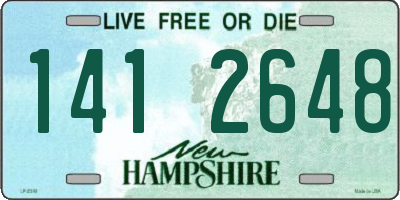 NH license plate 1412648