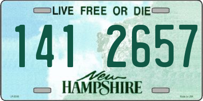 NH license plate 1412657