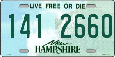 NH license plate 1412660