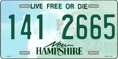 NH license plate 1412665