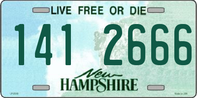 NH license plate 1412666