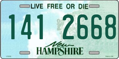 NH license plate 1412668