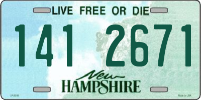 NH license plate 1412671