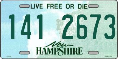 NH license plate 1412673