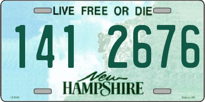 NH license plate 1412676