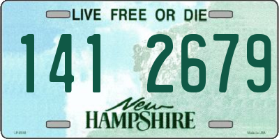 NH license plate 1412679