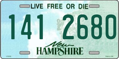 NH license plate 1412680