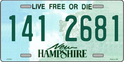 NH license plate 1412681