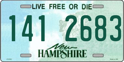 NH license plate 1412683