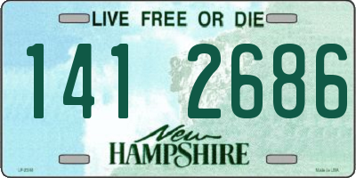 NH license plate 1412686