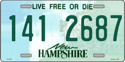 NH license plate 1412687