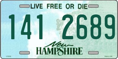 NH license plate 1412689
