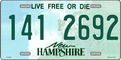 NH license plate 1412692