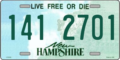 NH license plate 1412701