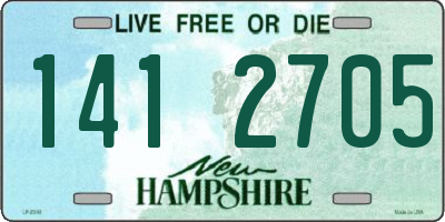 NH license plate 1412705