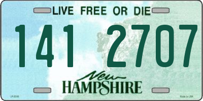NH license plate 1412707